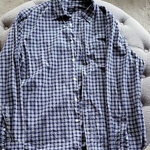 Men's Blue Checkered Shirt